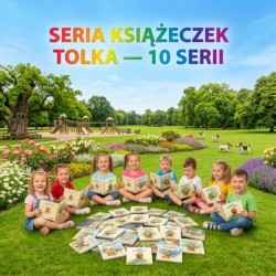 Książeczka kartonowa, Skąd bierze się dzień i noc?, Wydanie edukacyjne Kolekcja Tolek Seria 4, Z tekturowymi stronami