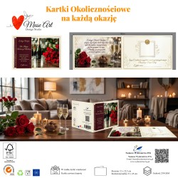 Kartka urodzinowa 16750 z kwiatami
